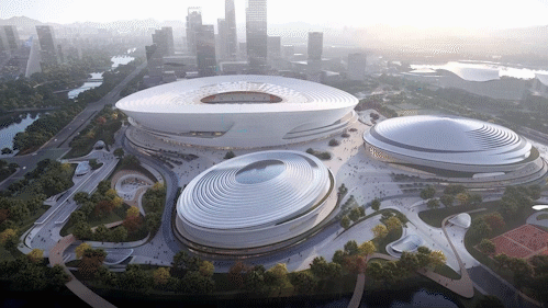 95亿！杭州余杭国际体育中心建设进展(图1)